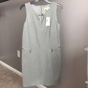 MICHAEL Michael Kors light grey dress w/ keyhole